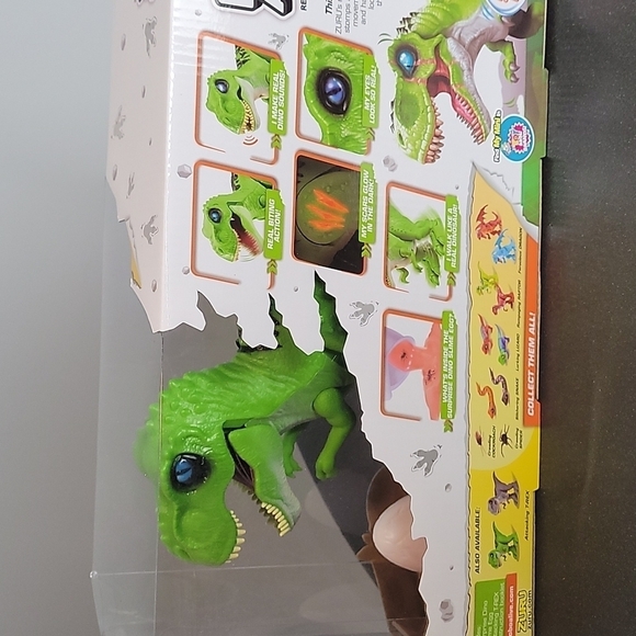 ZURU Robo Alive ATTACKING T-REX Robotic Dinosaur Pet Glow In Dark SLIME … - Picture 9 of 10